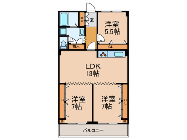 うえほんまちﾊｲﾊｲﾀｳﾝ(1013)の物件間取画像